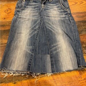 Miss Me Blue Denim Skirt